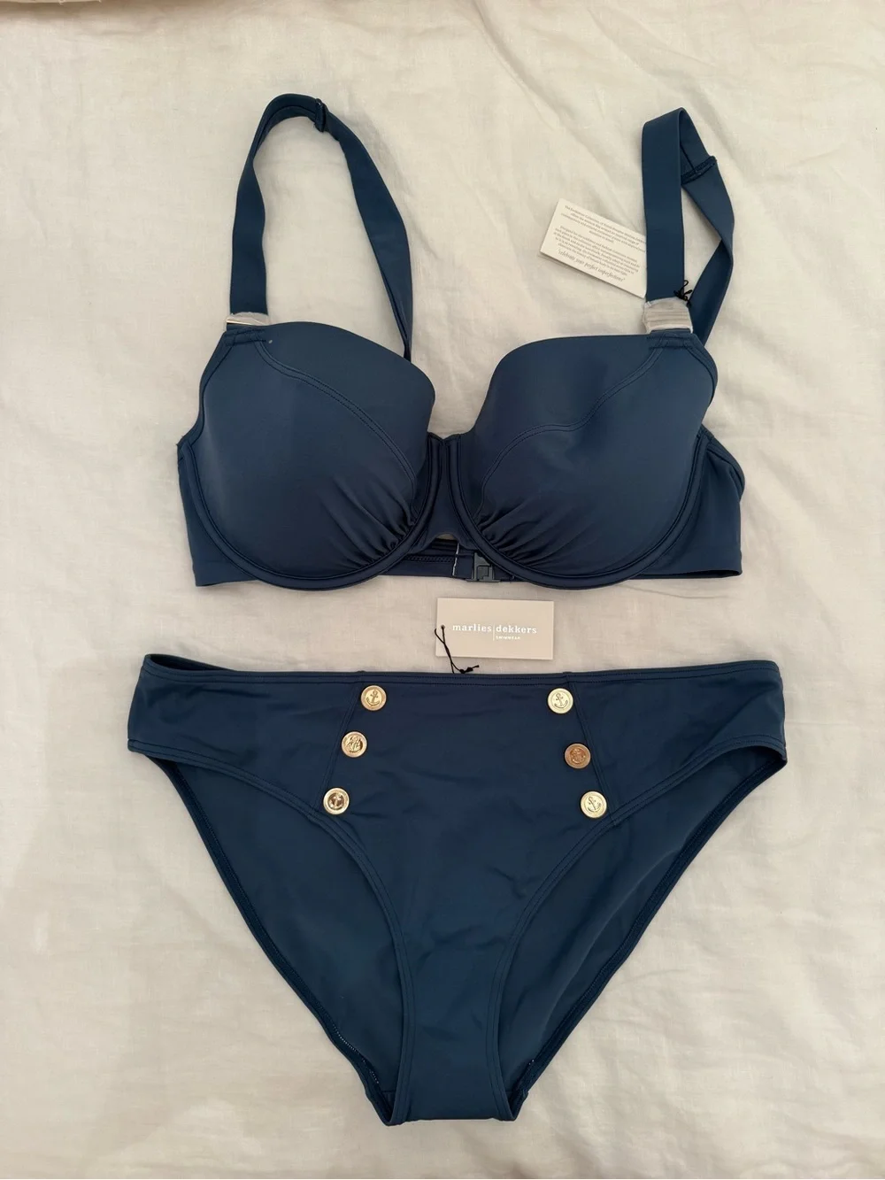 Marlies Dekkers Swimwear Air Force Blue Bikini Set